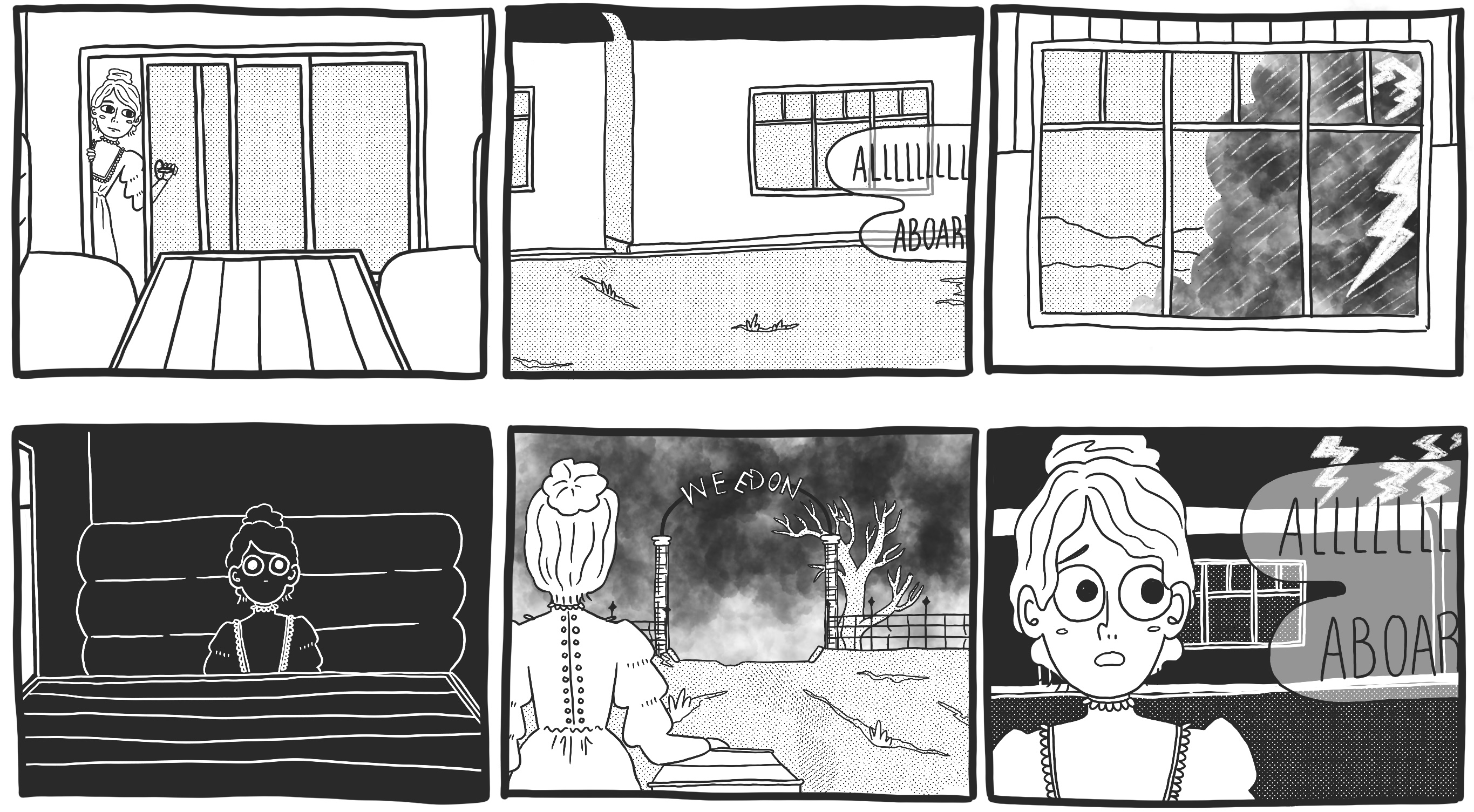 Storyboard in Black and White